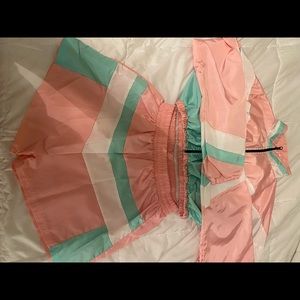 Pink Color Block Track Outfit